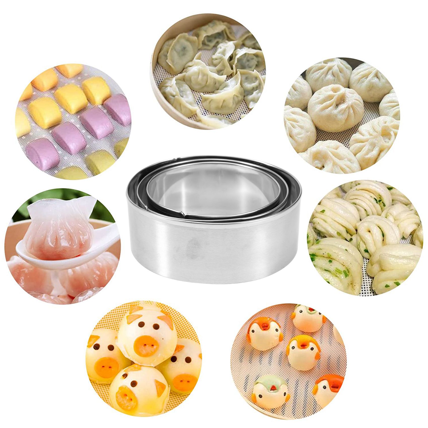 Dumpling Press Set - FAST-dumplingmaker, set van 8 stuks, inclusief