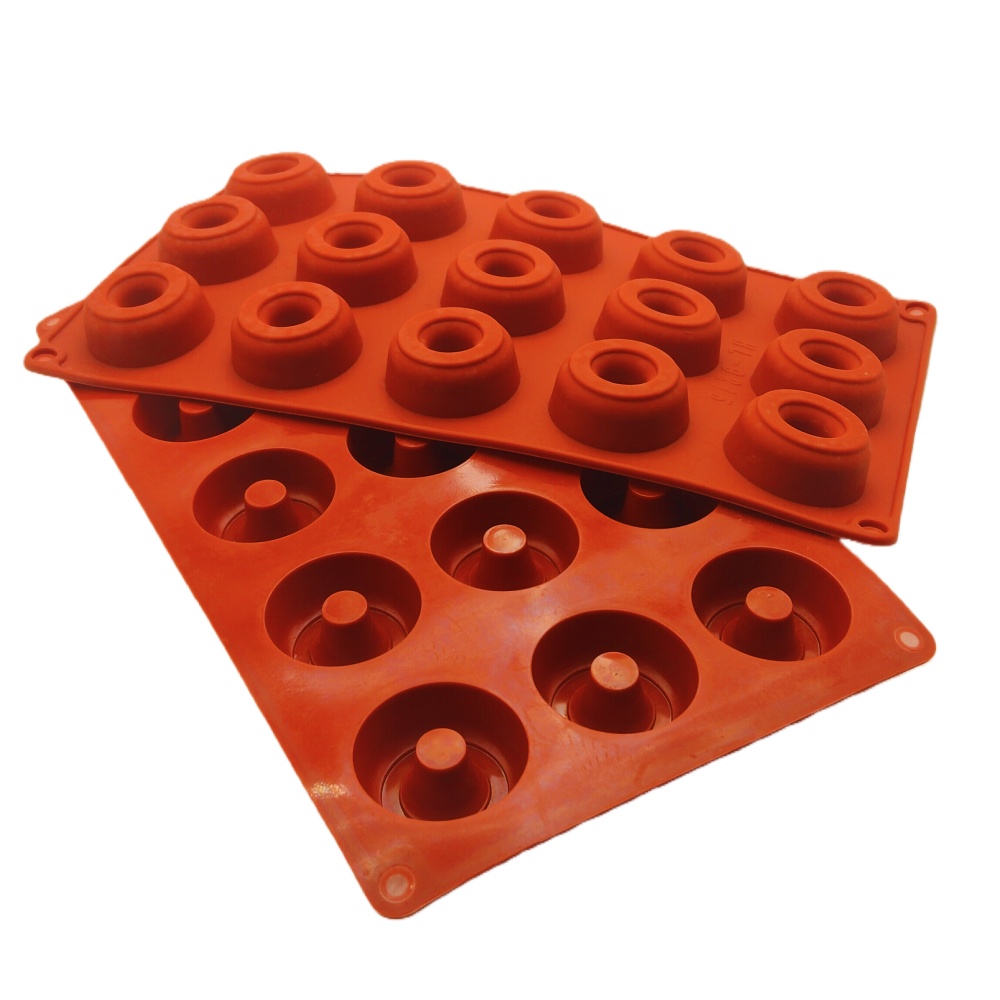 Donut Mold Silicone - Heetverkopende 15-gaats wijnvormige siliconen cakevorm, DIY