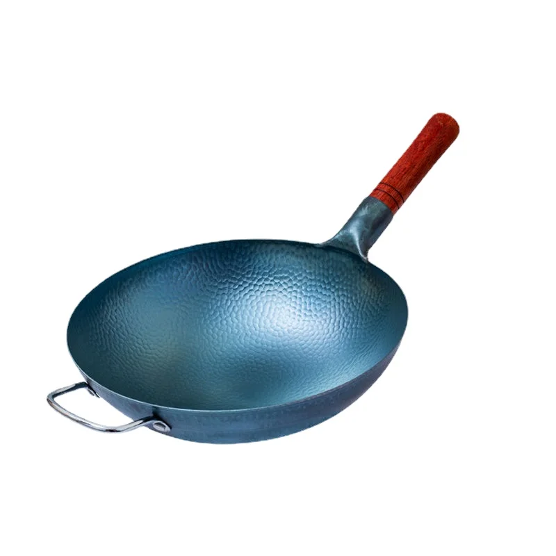 Cast Iron Corn - 32 cm traditionele Chinese wok, gietijzeren