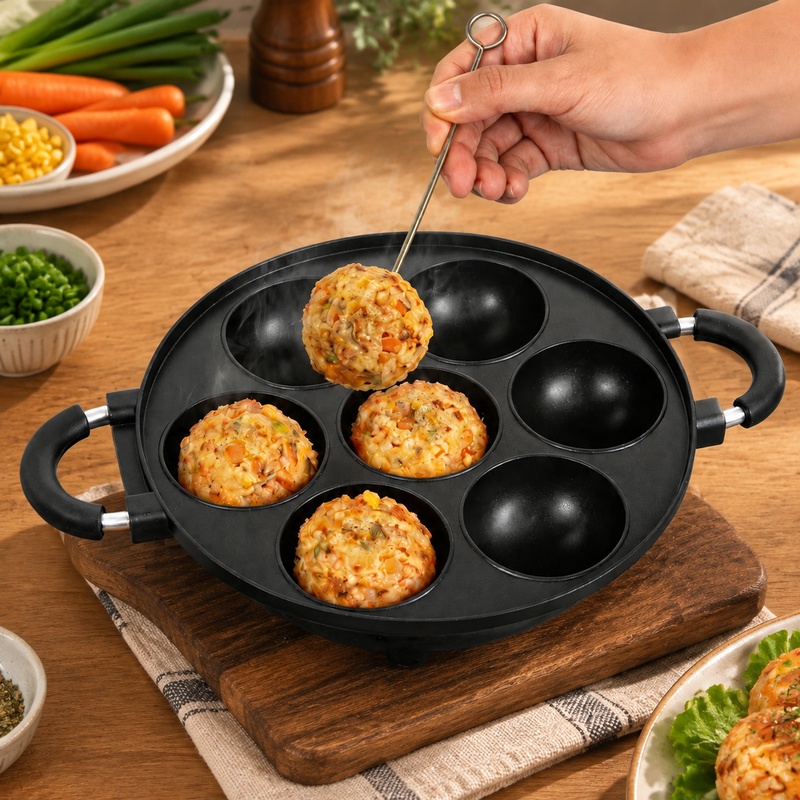 7-delige aluminiumvorm voor pa - Takoyaki Grill Plate recensie en prijs