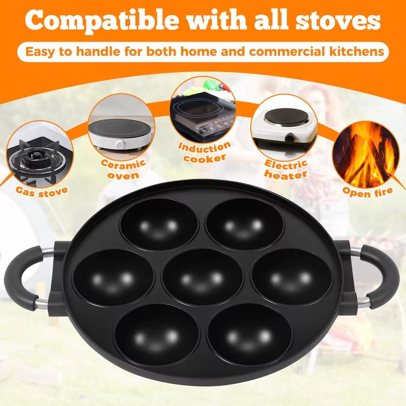 7-delige aluminiumvorm voor pa - Takoyaki Grill Plate recensie en prijs