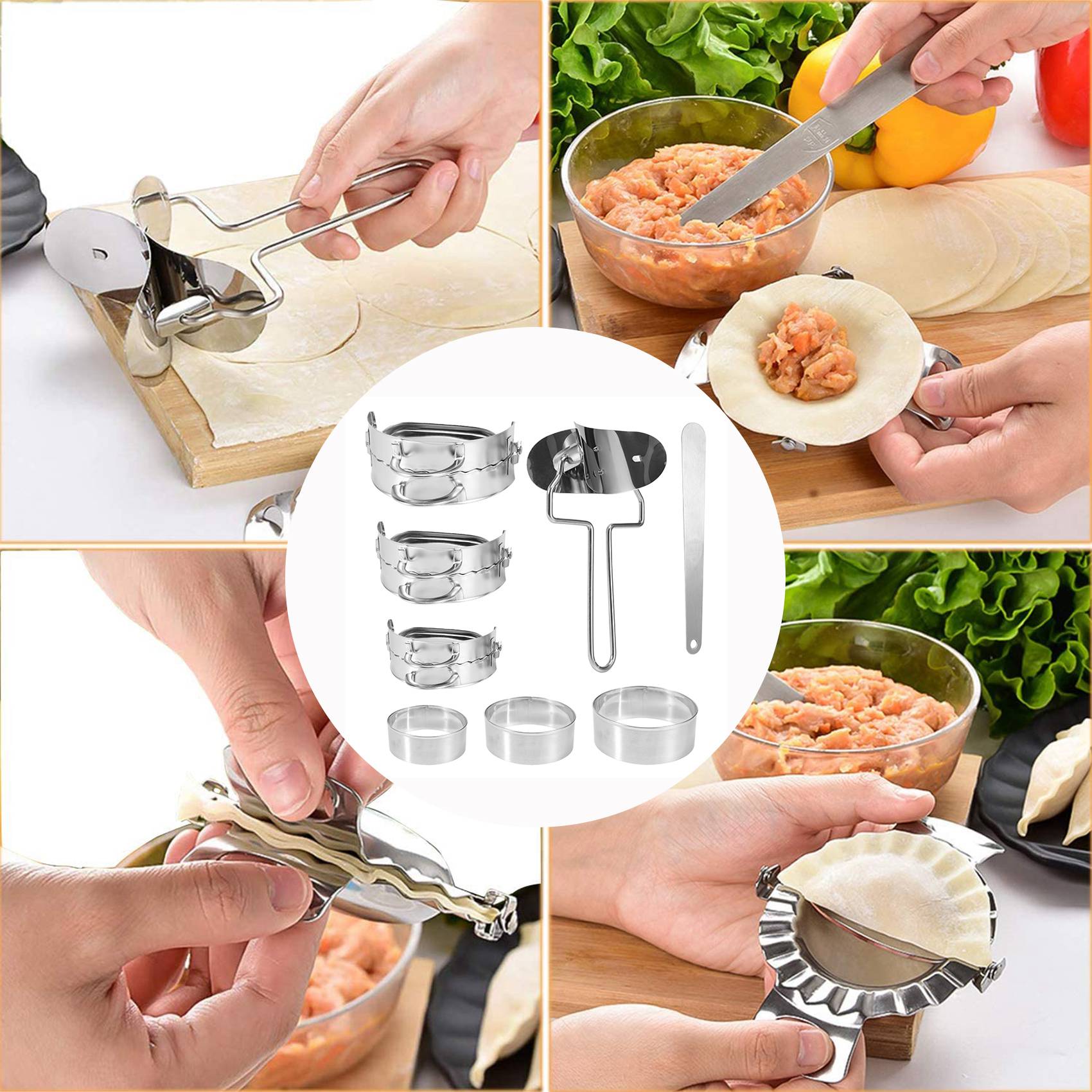 ABKW-dumplingmaker, set van 8  - Dumpling Press Set recensie en prijs