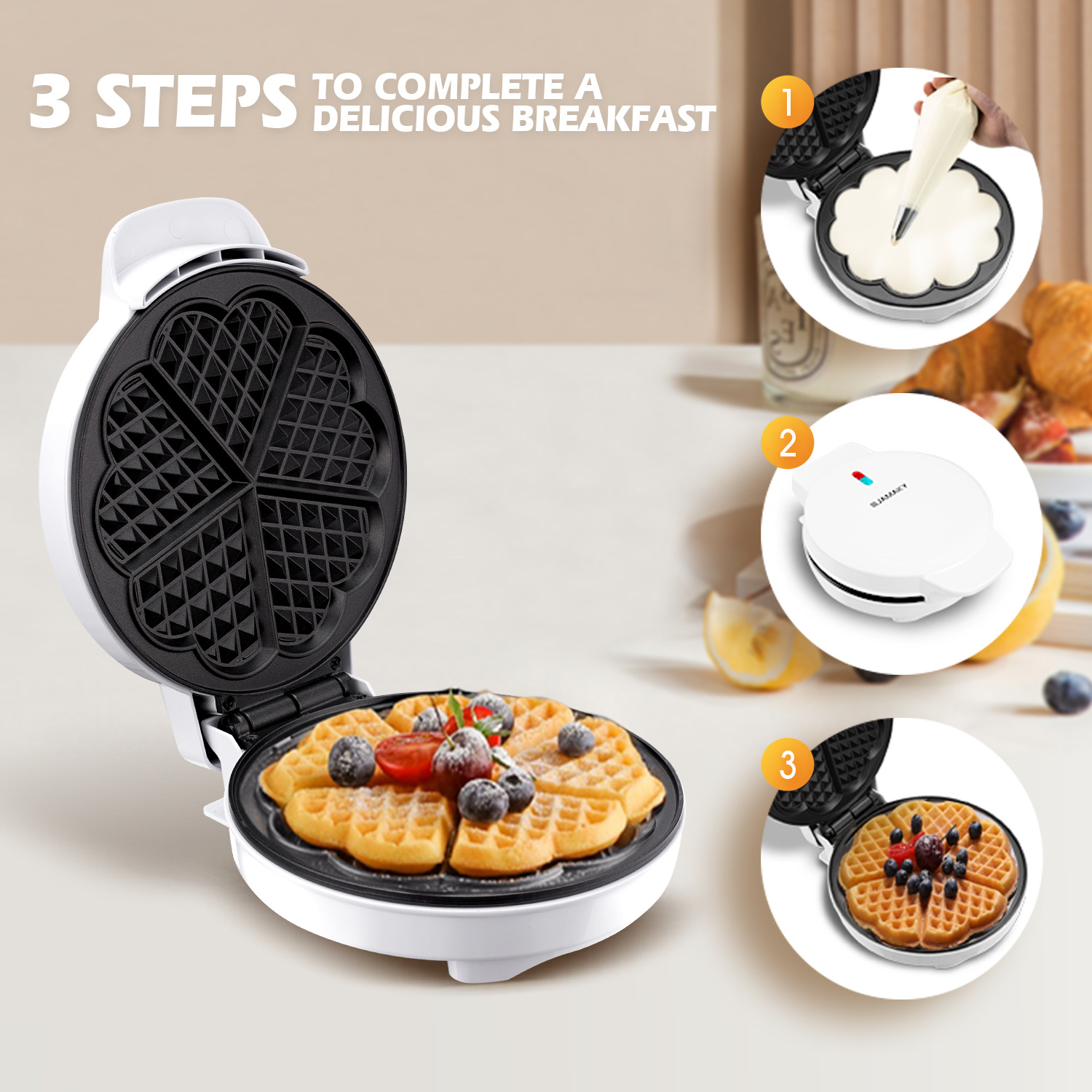 Ontbijt Wafel Mallen Ei Taart  - Waffle Cone Maker recensie en prijs