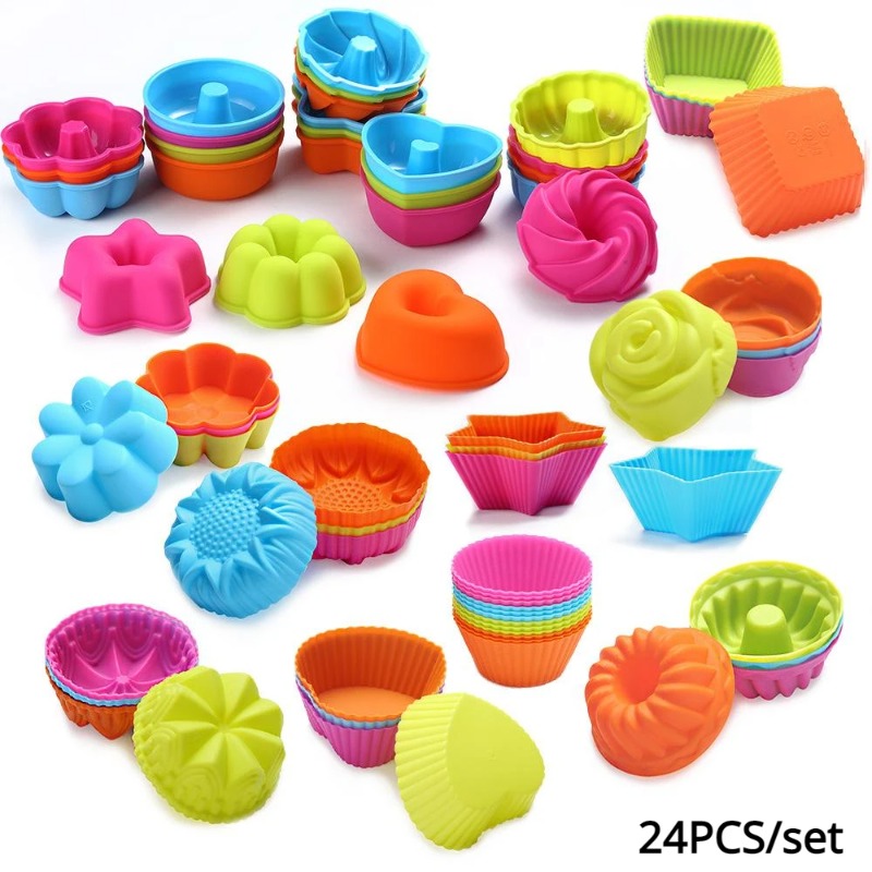 24 stuks siliconen muffinvormp - Donut Mold Silicone recensie en prijs