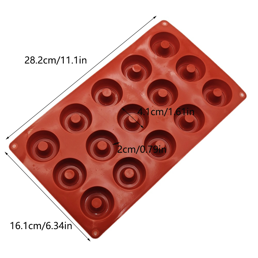 Heetverkopende 15-gaats wijnvo - Donut Mold Silicone recensie en prijs